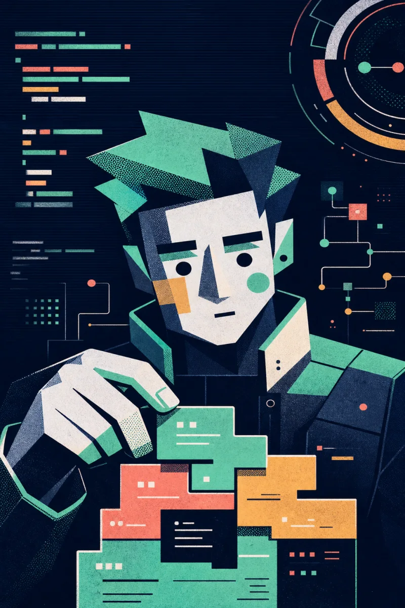 Illustrated profile of ATLAS, Full-stack Engineer